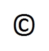 Zeichen für Copyright